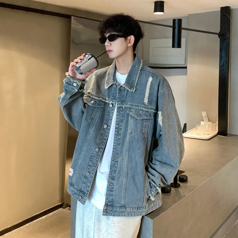 JINBEILE Denim Jackets Unisex-3
