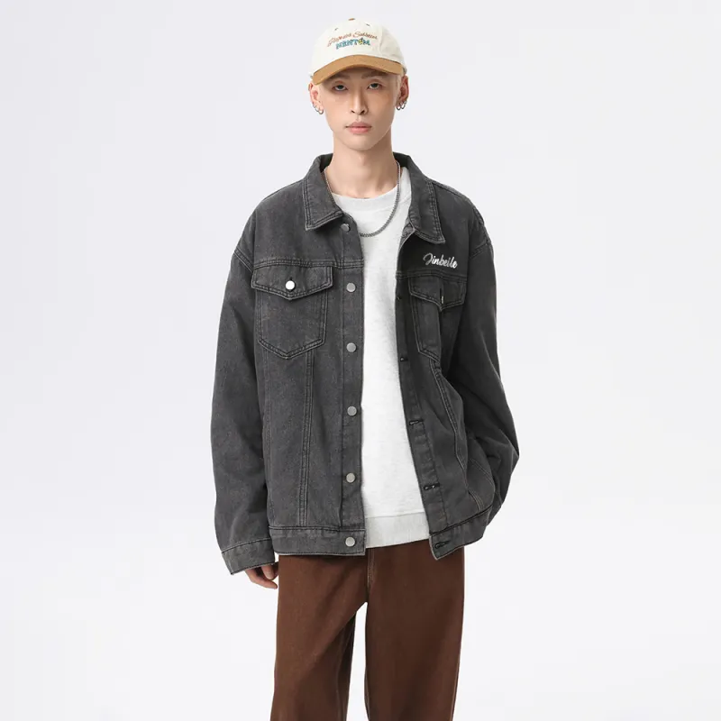 JINBEILE Denim Jackets Unisex-17