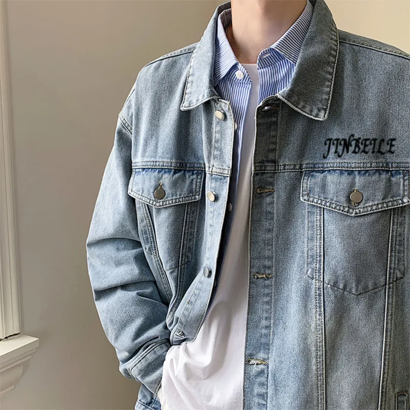 JINBEILE Denim Jackets Unisex-3