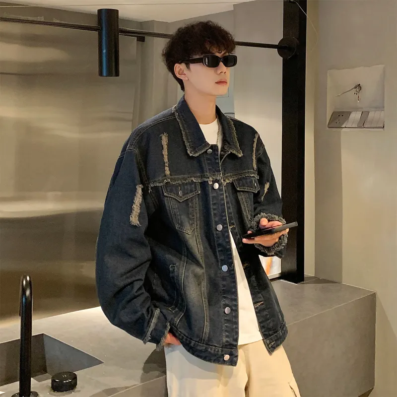 JINBEILE Denim Jackets Unisex-8