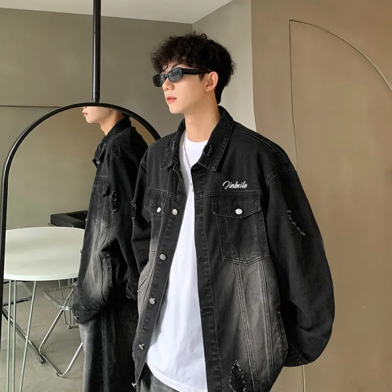 JINBEILE Denim Jackets Unisex-2