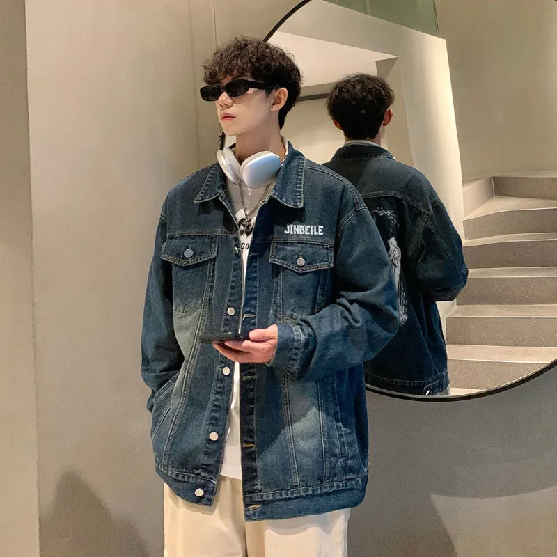 JINBEILE Denim Jackets Unisex-6