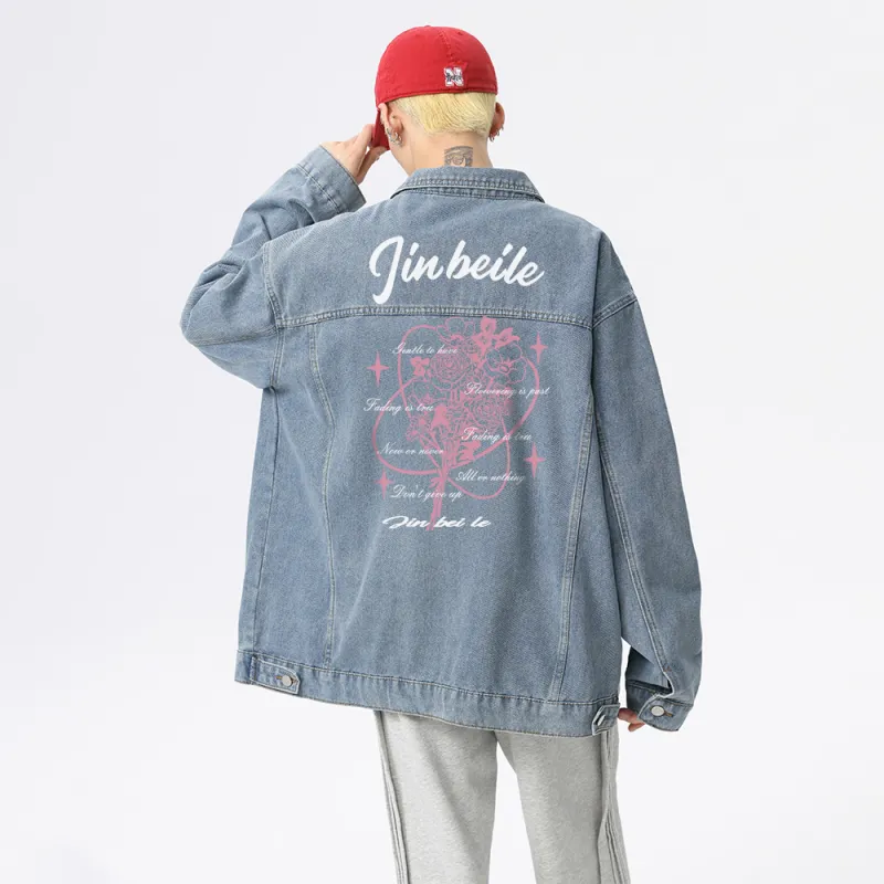 JINBEILE Denim Jackets Unisex-28