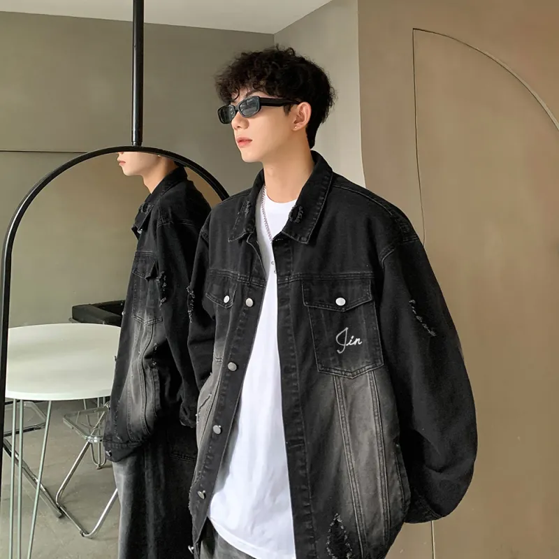 JINBEILE Denim Jackets Unisex-2
