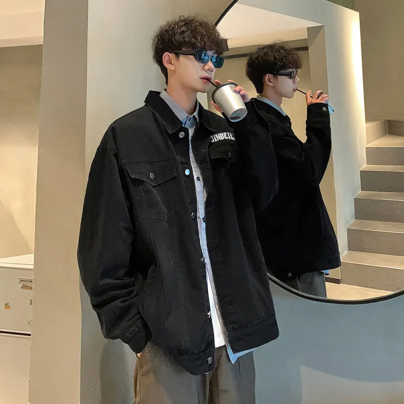 JINBEILE Denim Jackets Unisex-3