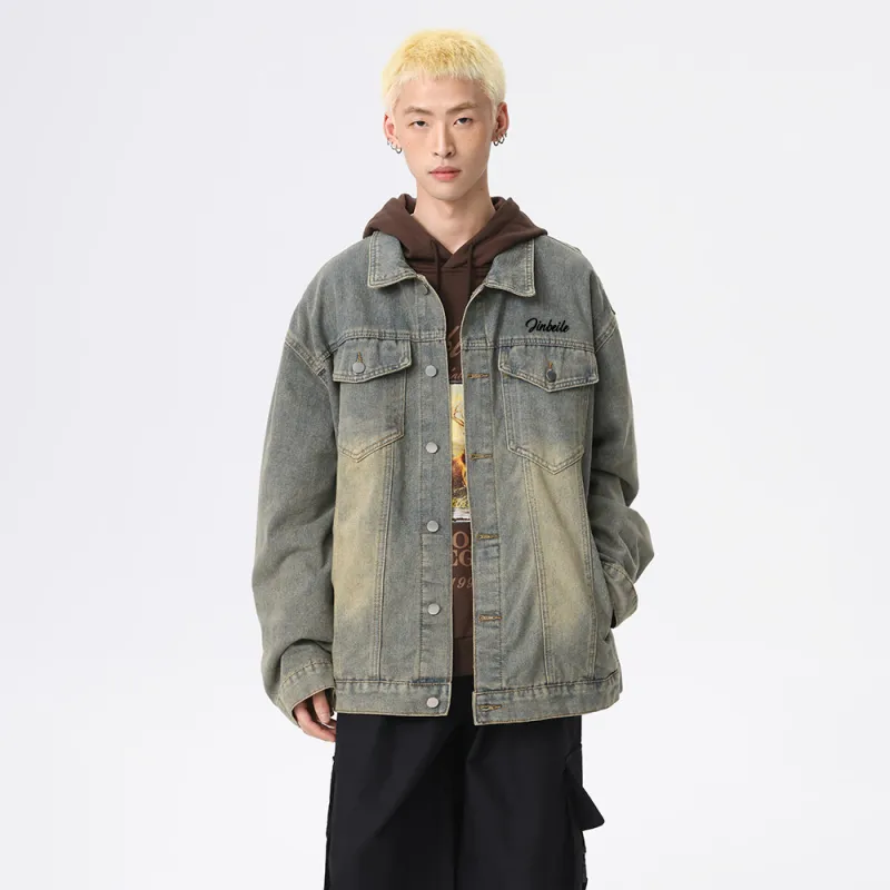 JINBEILE Denim Jackets Unisex-21