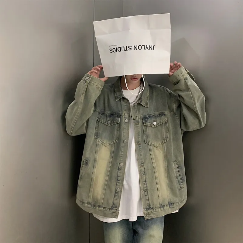 JINBEILE Denim Jackets Unisex-8