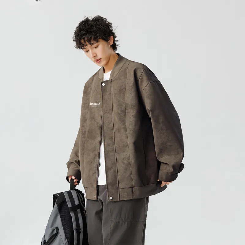 JINBEILE Jackets Coats Unisex Khaki-24