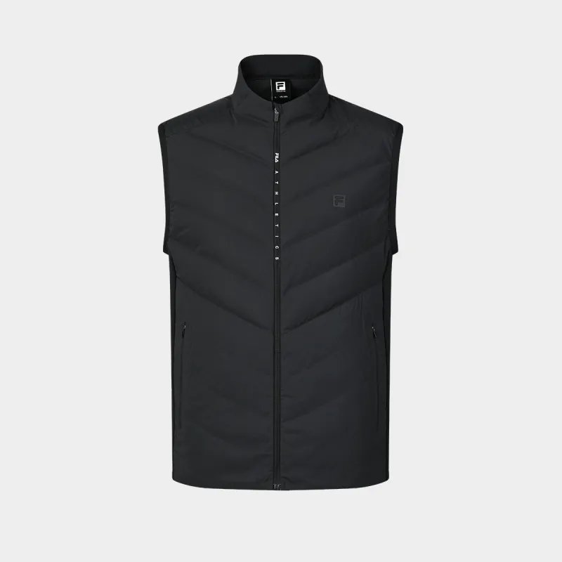 FILA Vest Men's Pitch Black With Free Necklace-2