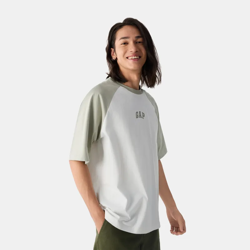GAP T Shirt Unisex Light Green+Necklace-5
