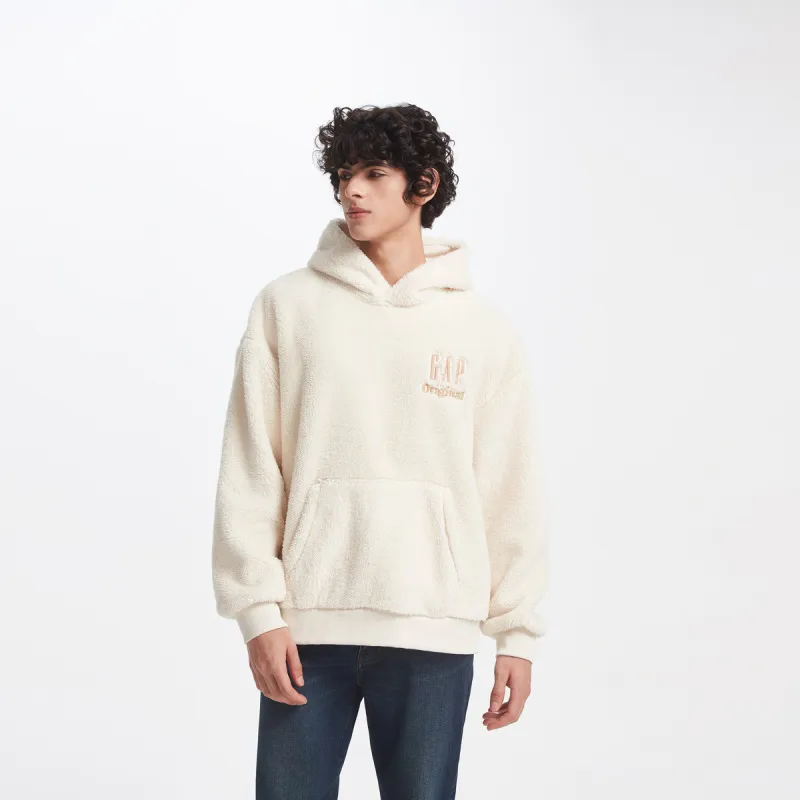 GAP Sweatshirts Unisex Beige+Necklace-4