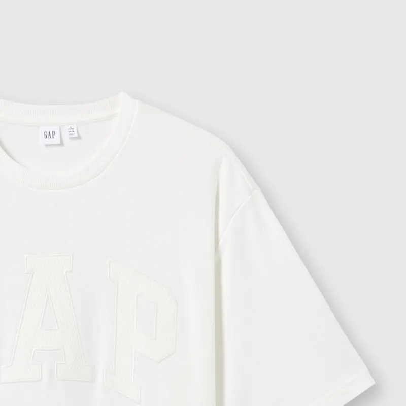 GAP T-Shirts Unisex White+Necklace-3