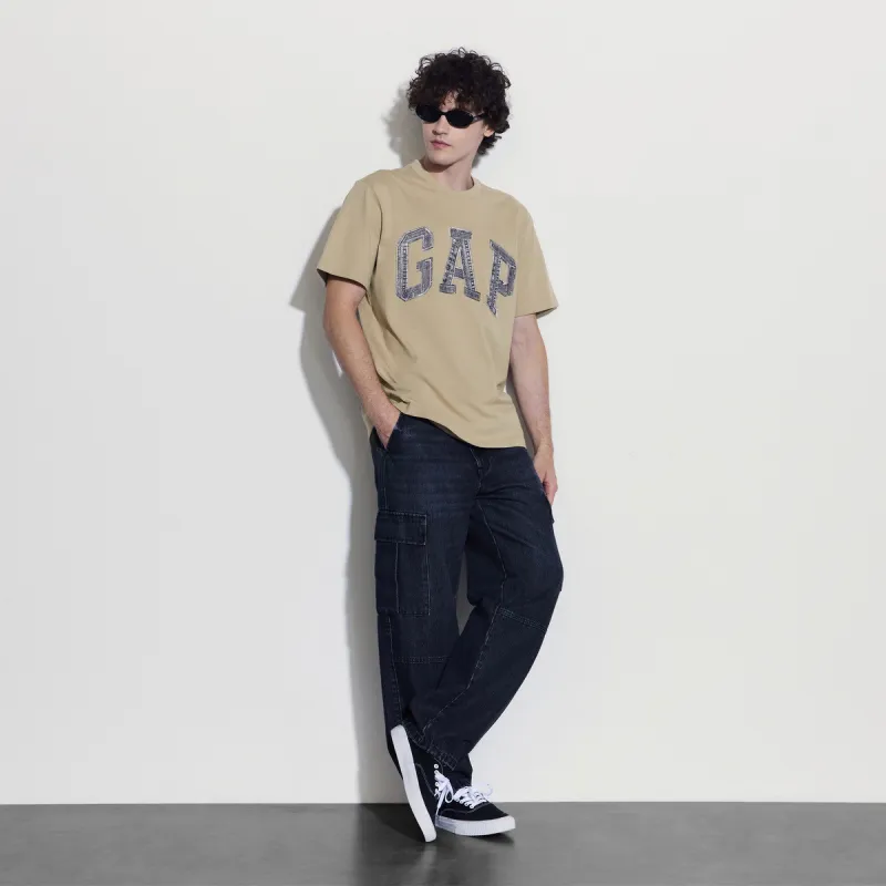 GAP T-Shirts Unisex Khaki+Necklace-6