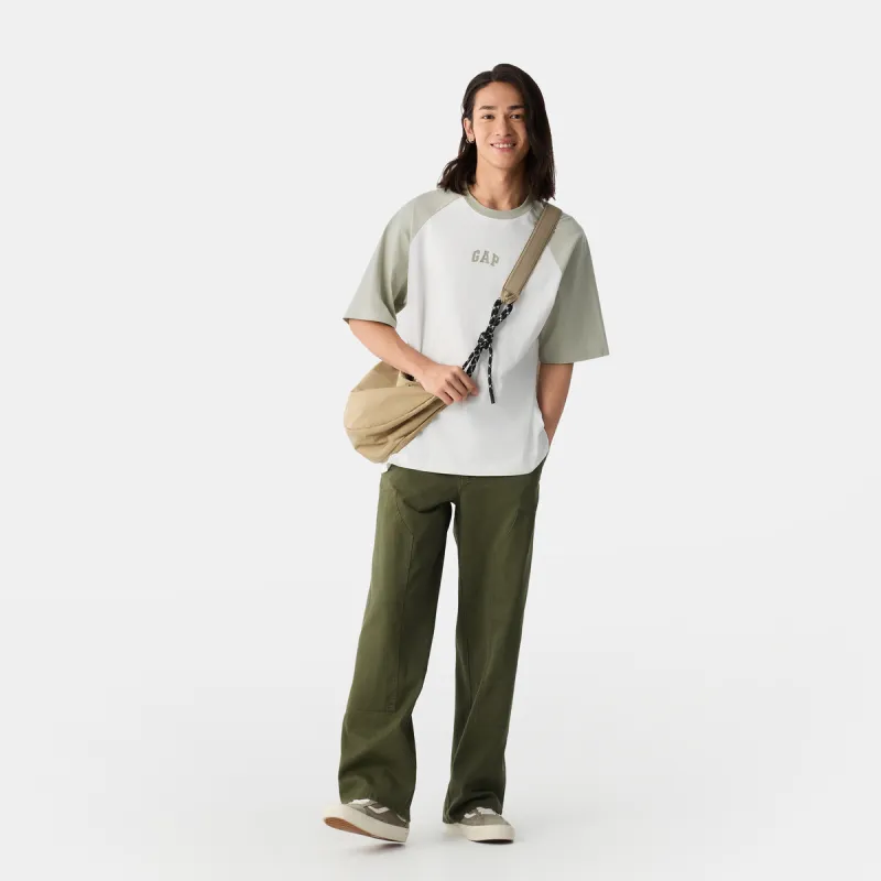 GAP T Shirt Unisex Light Green+Necklace-6