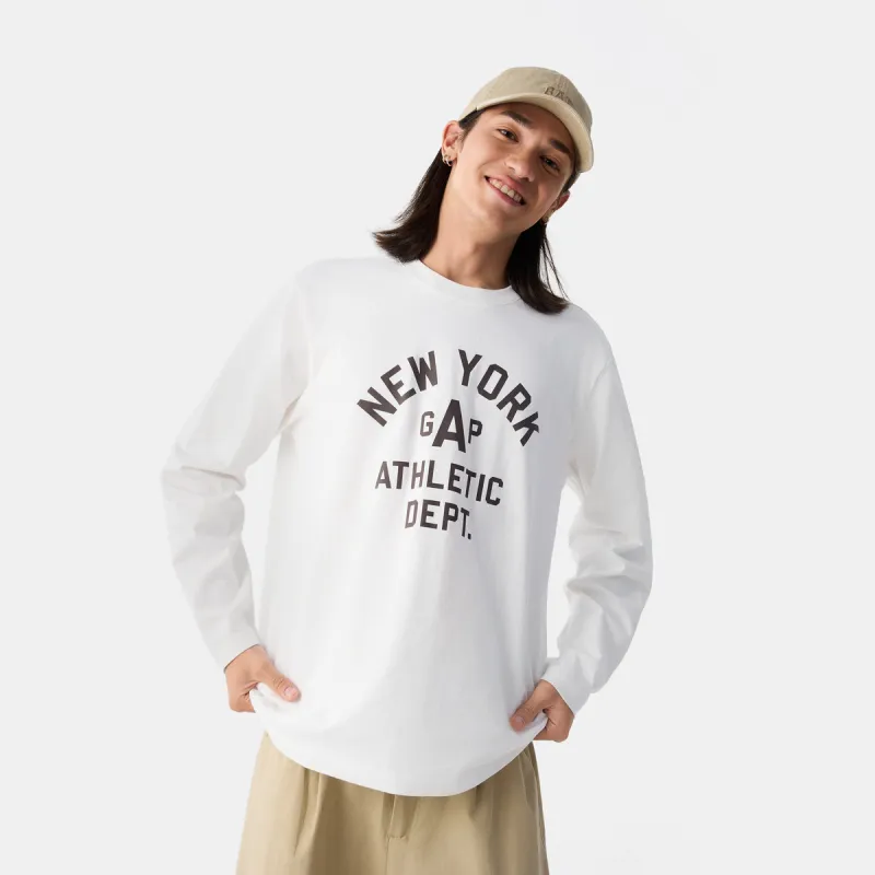 GAP T-Shirts Unisex White+Necklace-3
