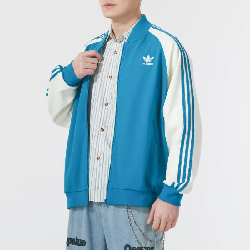 Adidas Jackets Coats Men's Blue-5
