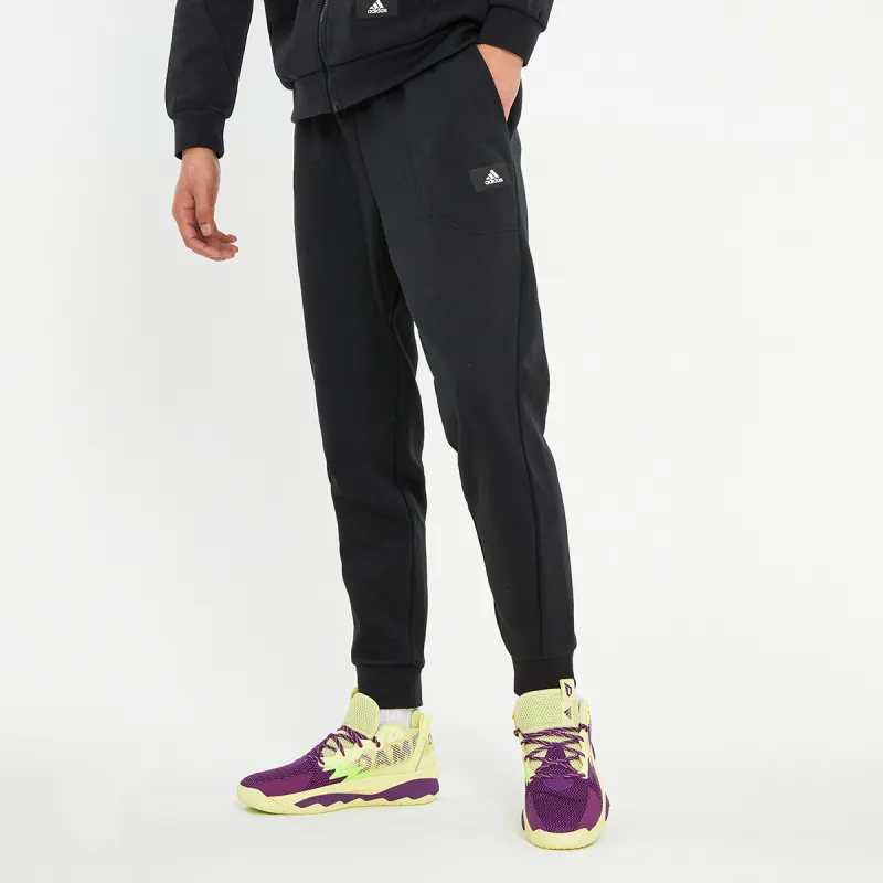 Adidas Knitted Sweatpants Men's Black-4