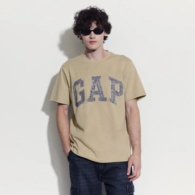 GAP T-Shirts Unisex Khaki+Necklace-3