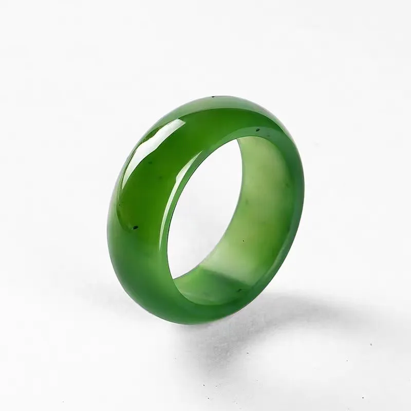 YUDI Hetian Jade Rings Jasper Unisex-2
