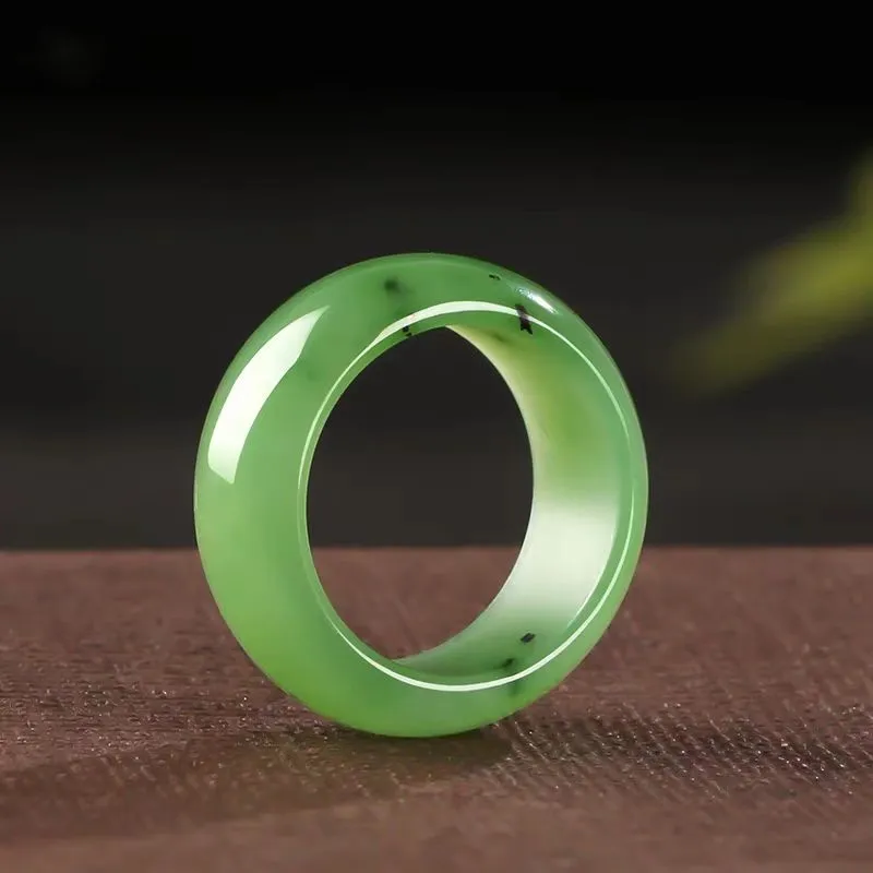 YUDI Hetian Jade Rings Jasper Unisex-2