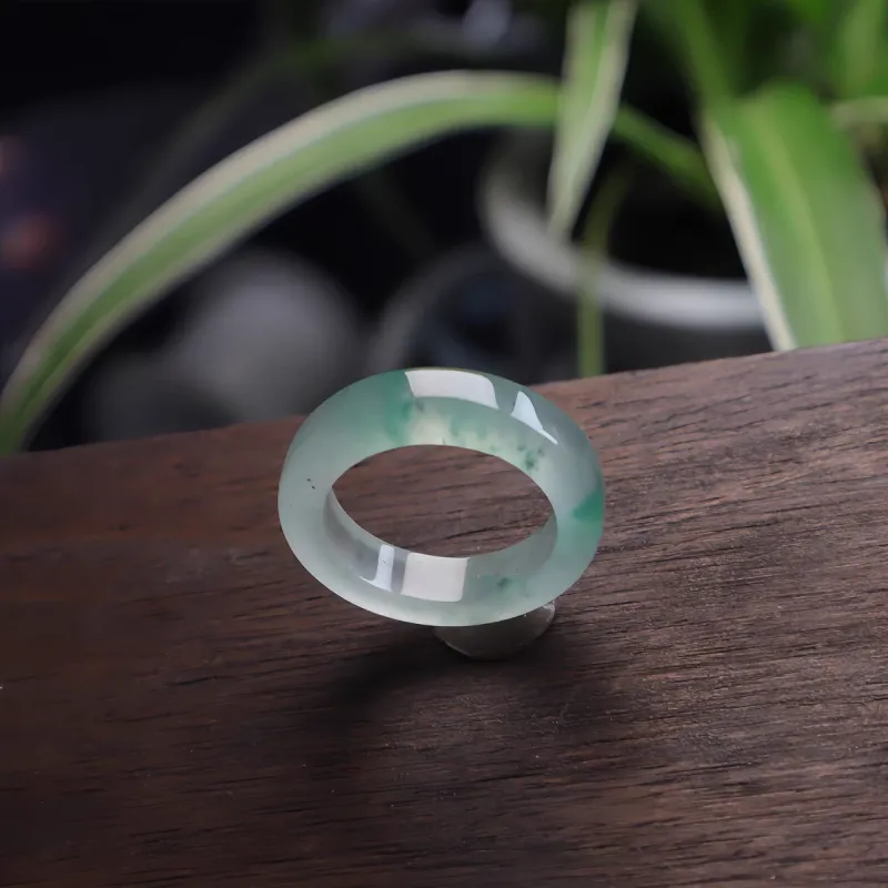 YUDI Jade Rings Unisex-5
