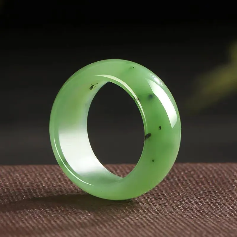 YUDI Hetian Jade Rings Jasper Unisex-1