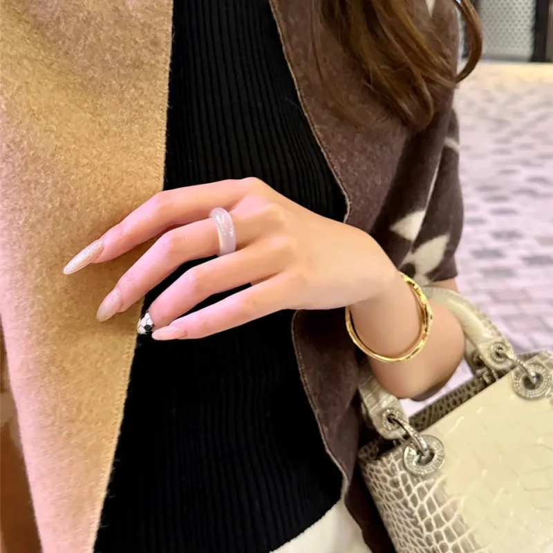 YUDI Jade Rings Unisex-3