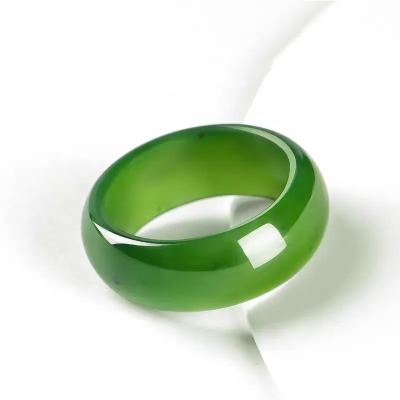 YUDI Hetian Jade Rings Jasper Unisex-1