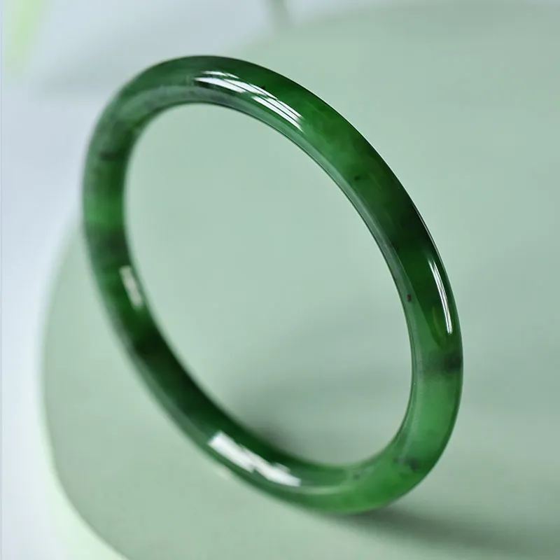 YUDI Hetian Jade Bangles Jasper Women's-1