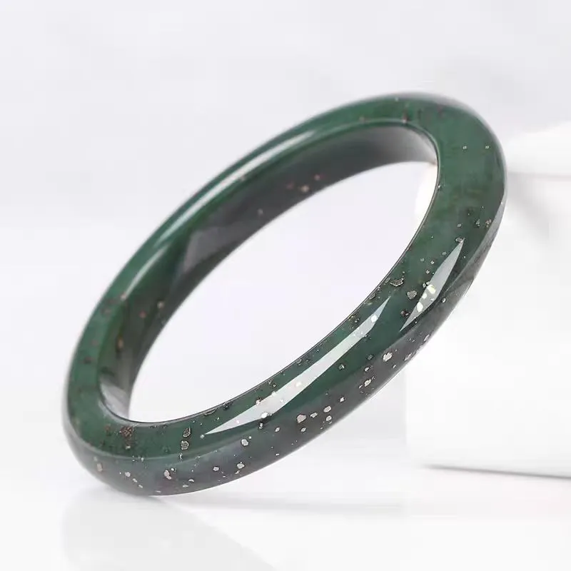 YUDI Hetian Jade Bangles Green Jade Unisex-1