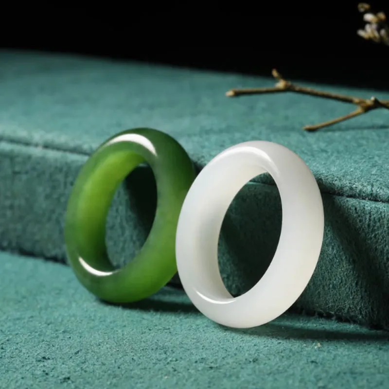 YUDI Hetian Jade Rings Unisex-1