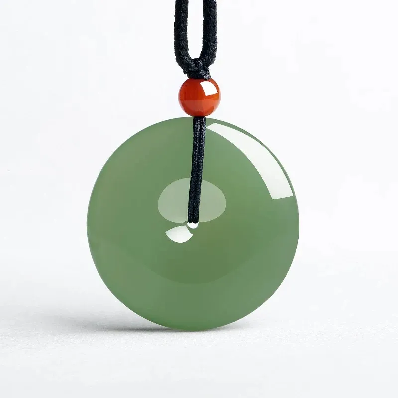 YUDI Hetian Jade Necklaces Green Jade Unisex-1