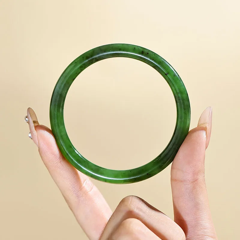YUDI Hetian Jade Bangles Jasper Women's-2