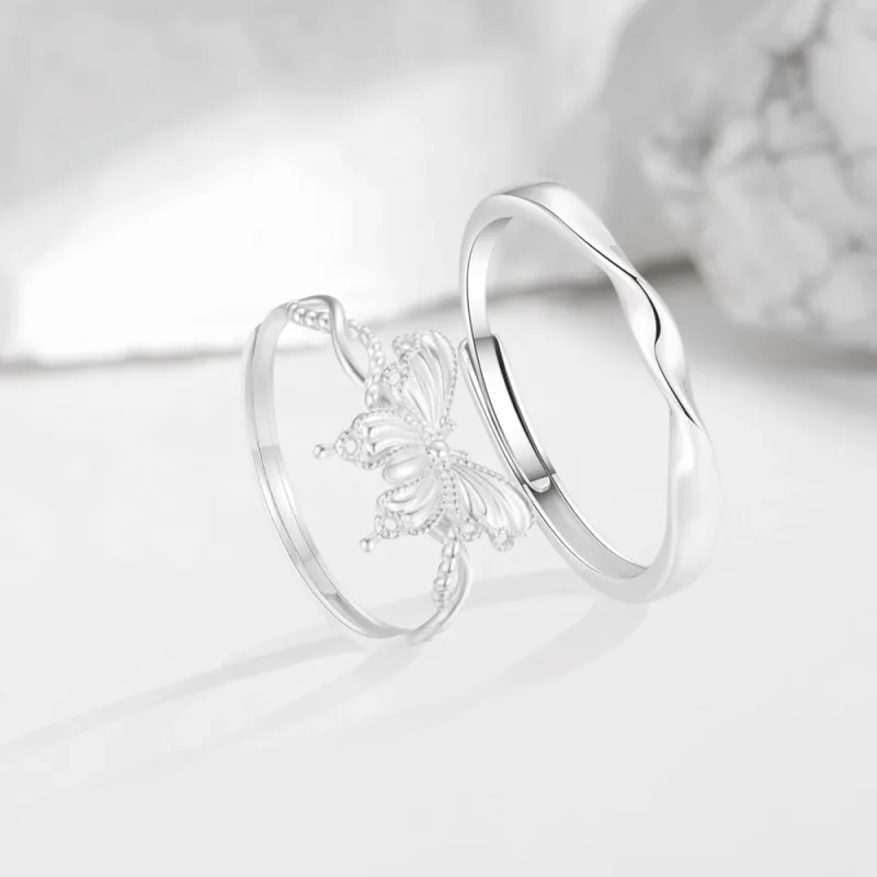 Love Hengxin 999 Fine Silver Rings Unisex-3