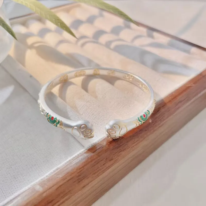 Love Hengxin 999 Fine Silver Bangles Unisex-2