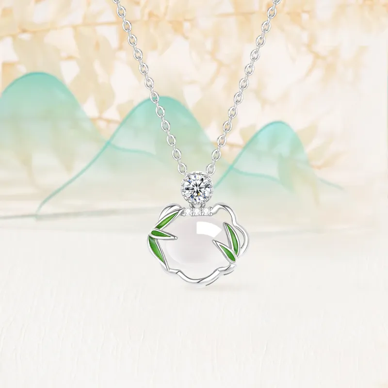 Love Hengxin Chalcedony Jade Necklaces Women's-2