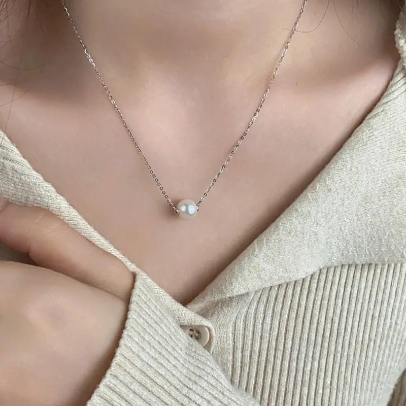 Love Hengxin Pearl Necklaces Unisex-4