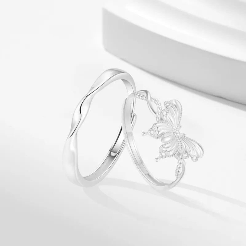 Love Hengxin 999 Fine Silver Rings Unisex-1