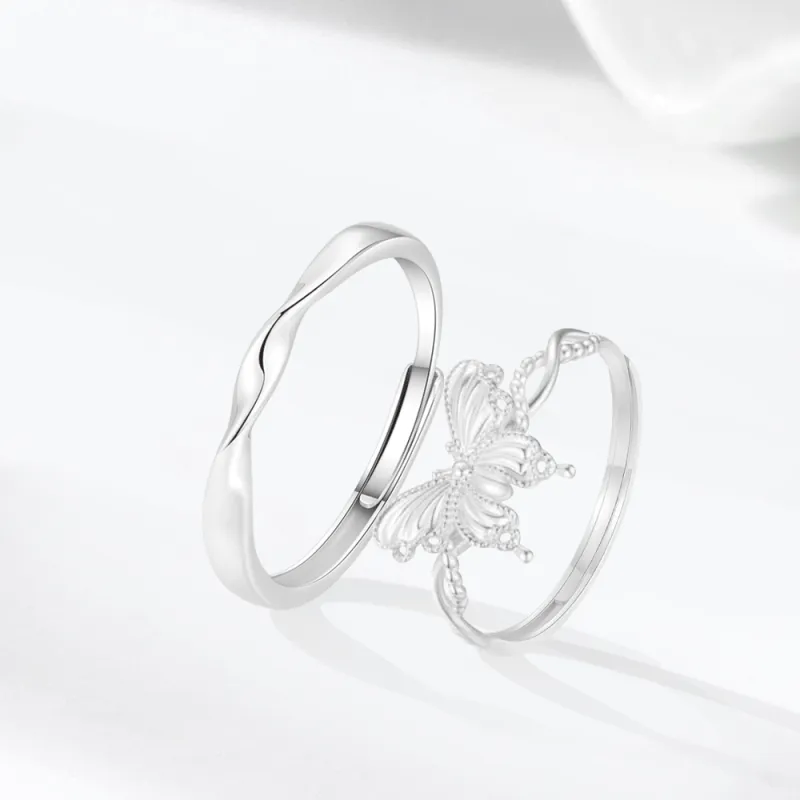 Love Hengxin 999 Fine Silver Rings Unisex-2
