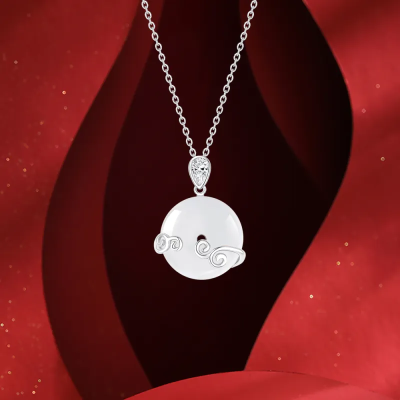 Love Hengxin Chalcedony Jade Necklaces Women's-2
