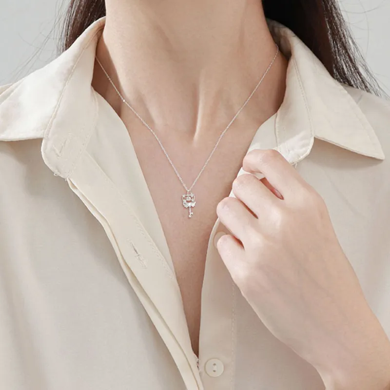 Love Hengxin 999 Fine Silver Necklaces Women's-4