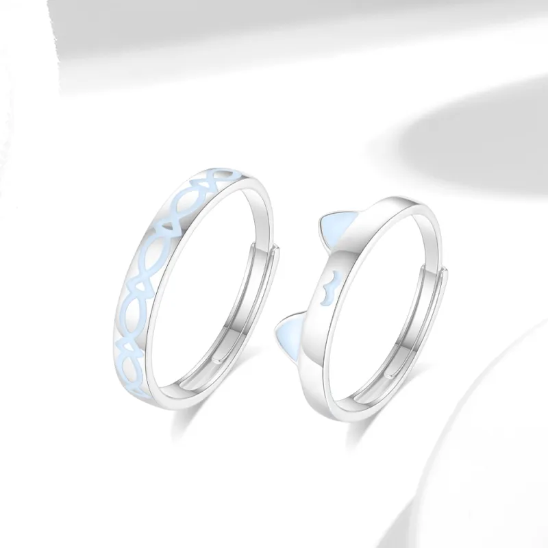 Love Hengxin Sterling Silver Rings Unisex-3