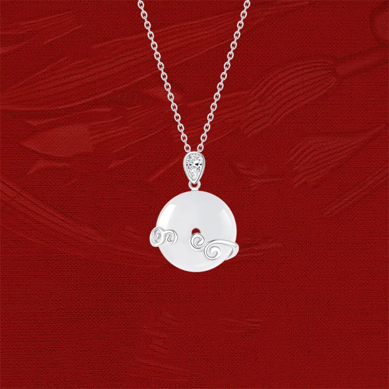 Love Hengxin Chalcedony Jade Necklaces Women's-1