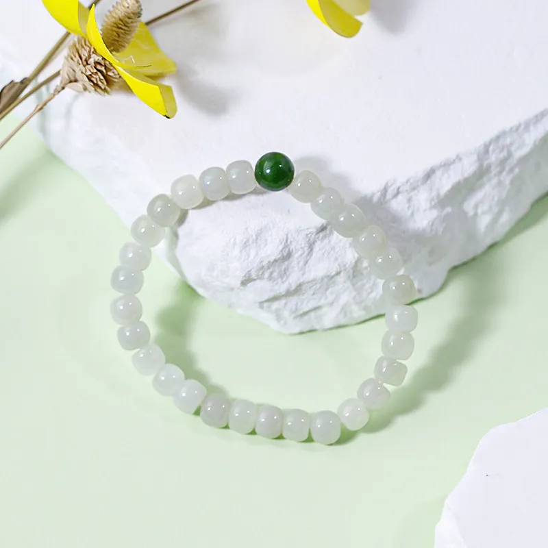 LIBI Hetian Jade Bracelets Green Jade Unisex-2