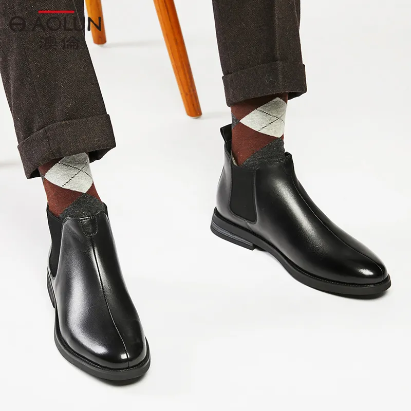 Auron Ankle-Length Chelsea Boots Men's Brown-12