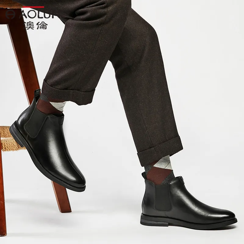 Auron Ankle-Length Chelsea Boots Men's Brown-13