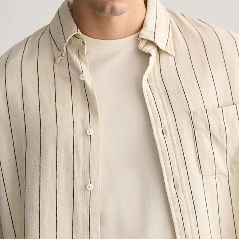GANT Shirts Men Cream White-2
