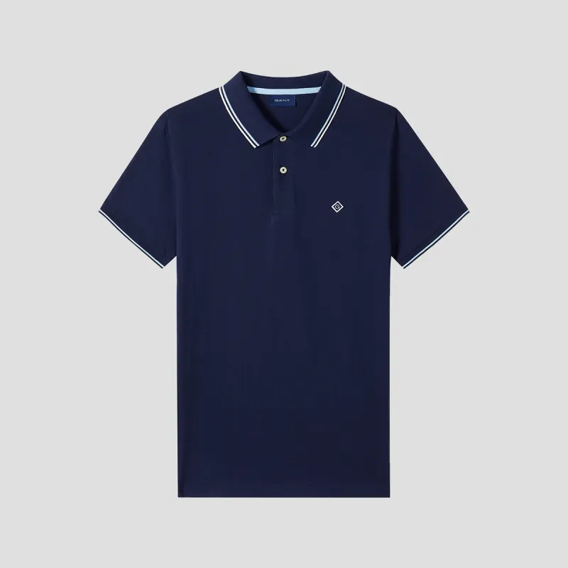 GANT Logo appliqué Polo Shirt-2