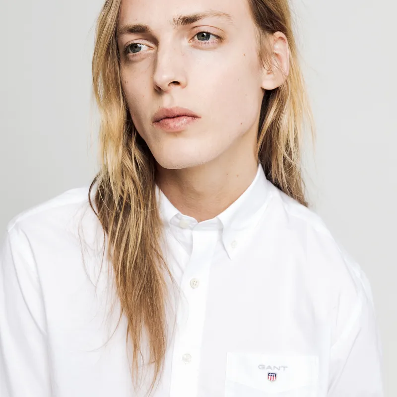 GANT Shirts Men 110 White-3