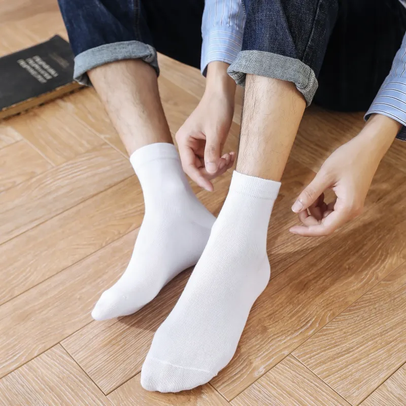 NOME Mid Calf Socks Men Multicolor Basic Mixed Color-3